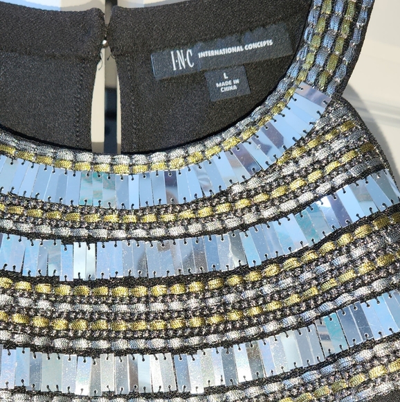I.N.C. embellished top L - Picture 2 of 3